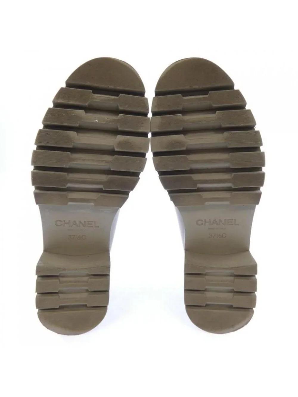 Chanel Loafers Shoes Khaki - Picture 4 of 6